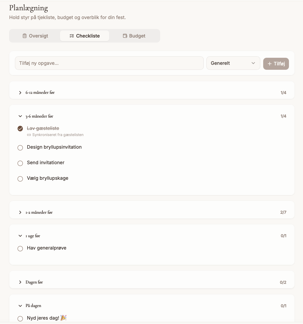 Checkliste